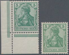Deutsches Reich - Germania: 1902. Germania 5 Pf In Der Guten A-Farbe. Postfrisches, Ungefaltetes ER- - Altri & Non Classificati