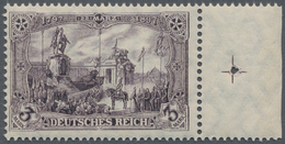 Deutsches Reich - Germania: 1911, Freimarke 3 M. Friedensdruck, Ungefaltetes Postfrisches Luxusstück - Otros & Sin Clasificación