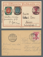 Deutsches Reich - Inflation: 1919, "10 Bis 25 Pfg. Nationalversammlung", Kleine Zusammenstellung Von - Storia Postale