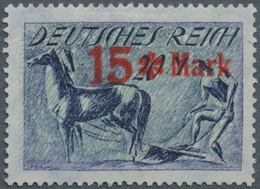 Deutsches Reich - Inflation: 1922: '15 * Mark' - Roter Aufdruck Auf 20 Mk. Pflüger, Aufdruck-Essay E - Lettres & Documents