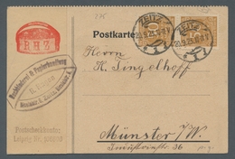 Deutsches Reich - Inflation: 1923, "50 Tsd. Mk. Ziffer", EF Und Senkr. Paar Als MeF Auf Ersttgasbrie - Lettres & Documents