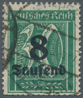 Deutsches Reich - Inflation: 1923, 8 Tsd. Auf 30 Pfg Mit Wasserzeichen Waffeln, Zeitgerecht Gestempe - Cartas & Documentos