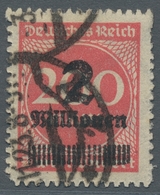 Deutsches Reich - Inflation: 1923, Aufdruckausgabe 2 Millionen Auf 200 Mark Durchstochen, Echt Geste - Covers & Documents