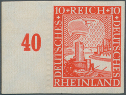 Deutsches Reich - Weimar: 1925, 10 Pf, 1000 Jahre Deutsches Rheinland, Allseitig Gut Gerandetes Link - Neufs