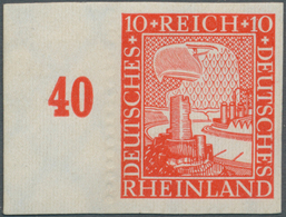 Deutsches Reich - Weimar: 1925, 10 Pf, 1000 Jahre Deutsches Rheinland, Allseitig Gut Gerandetes Link - Nuevos