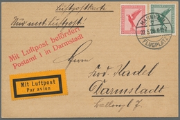 Deutsches Reich - Weimar: 1926-1932, Partie Von 6 Luftpostbelegen, Davon 4 Mit Verschiedenen Luftpos - Neufs