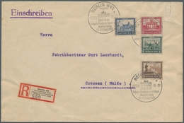 Deutsches Reich - Weimar: 1930, Alle 4 Werte Aus Dem IPosta Block Auf Ausstellungs-R-Brief Mit Erstt - Neufs