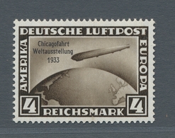 Deutsches Reich - 3. Reich: 1933, Chicagofahrt 4 Reichsmark Tadellos Postfrisch In Hervorragender Er - Autres & Non Classés