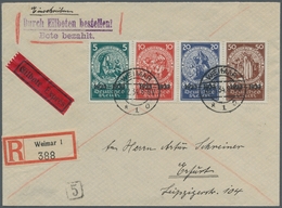 Deutsches Reich - 3. Reich: 1933, "Herzstück Aus Nothilfe-Block" Auf Um 3 Pfg. überfrank. Eil-R-Brie - Other & Unclassified