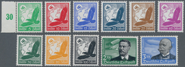 Deutsches Reich - 3. Reich: 1934, Flugpost Kompletter Satz, Waagerechte Riffelung, Postfrisch, Unsig - Otros & Sin Clasificación