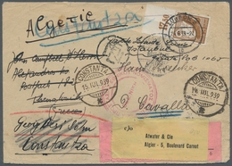 Deutsches Reich - 3. Reich: 1934, Flugpost 25 Pfennig Vom Plattenoberrand Auf Mehrfach-Nachsendebrie - Sonstige & Ohne Zuordnung