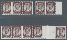 Deutsches Reich - 3. Reich: 1934, Kolonialforscher Lüderitz 3 Pfennig, Partie Von 50 Postfrischen We - Otros & Sin Clasificación