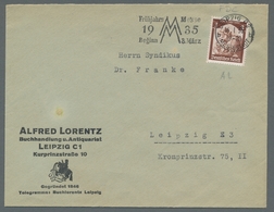 Deutsches Reich - 3. Reich: 1935, "3 Und 12 Pfg. Saarabstimmung", Vier Portorichtig Frankierte Brief - Other & Unclassified