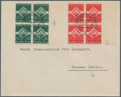 Deutsches Reich - 3. Reich: 1935, Berufswettkampf Als Randviererblock Auf Adressiertem FDC Je Mit Ze - Otros & Sin Clasificación