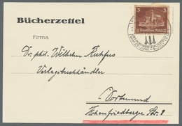 Deutsches Reich - 3. Reich: 1935, "3 Pfg. OSTROPA", Portorichtige EF Auf Bücherzettel Mit ESST Der A - Otros & Sin Clasificación