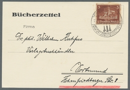 Deutsches Reich - 3. Reich: 1935, "3 Pfg. OSTROPA", Portorichtige EF Auf Bücherzettel Mit ESST Der A - Andere & Zonder Classificatie