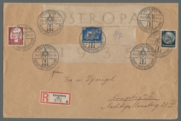 Deutsches Reich - 3. Reich: 1935, 25 Pfg. OSTROPA", Einzelmarke Aus Block Mit Zugeklebten Blockrände - Other & Unclassified