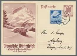 Deutsches Reich - 3. Reich: 1936, "40 Pfg. Lufthansa" Auf Ganzsachenkarte Mit Ersttagsstempel AUGSBU - Sonstige & Ohne Zuordnung