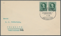 Deutsches Reich - 3. Reich: 1936, Guericke Als Paar Auf Trübsbach-Brief Ersttagsstpl. Kraftkurspost - Otros & Sin Clasificación