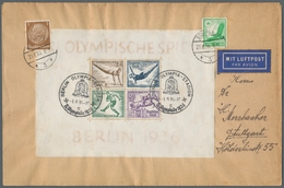 Deutsches Reich - 3. Reich: 1936, "Olymp. Spiele Berlin", Sauber Mit ESST BERLIN OLYMPIA-STADION -1. - Sonstige & Ohne Zuordnung
