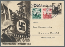 Deutsches Reich - 3. Reich: 1936, "Parteitag", Kompletter Satz Mit Ersttagsstempel REICHSPARTEITAG N - Otros & Sin Clasificación