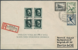 Deutsches Reich - 3. Reich: 1937, Block Zur Briefmarken-Ausstellung Auf Passenden FDC-R-Brief Mit ES - Otros & Sin Clasificación