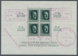 Deutsches Reich - 3. Reich: 1937, "Parteitags"-Block In Originalgröße Mit Seltenen, Hellvioletten Pr - Other & Unclassified