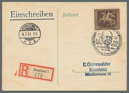 Deutsches Reich - 3. Reich: 1938, "Braunes Band" Als EF Auf Orts-R-Karte Mit Vor-Ersttagsstempel KON - Otros & Sin Clasificación