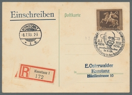 Deutsches Reich - 3. Reich: 1938, "Braunes Band" Als EF Auf Orts-R-Karte Mit Vor-Ersttagsstempel KON - Andere & Zonder Classificatie