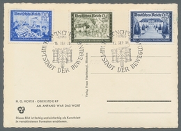 Deutsches Reich - 3. Reich: 1939, "Postkameradschaft I", Komplett Mit Ersttagstempel MÜNCHEN 15. SEP - Sonstige & Ohne Zuordnung