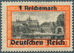 Deutsches Reich - 3. Reich: 1939, Danzig-Wiedereingliederung 1 RM Auf 1 G Mit Verkehrtem Wasserzeich - Otros & Sin Clasificación