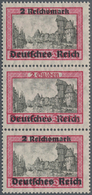 Deutsches Reich - 3. Reich: 1939. Danzig-Überdruck 2 RM Im Postfrischen Senkrechten 3er-Streifen. Da - Otros & Sin Clasificación