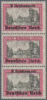 Deutsches Reich - 3. Reich: 1939. Danzig-Überdruck 2 RM Im Postfrischen Senkrechten 3er-Streifen. Da - Other & Unclassified