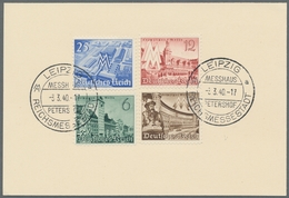 Deutsches Reich - 3. Reich: 1940, Leipziger Messe Auf 5 FDC's Mit Verschd. Ersttagssonderstpl. Vom 3 - Otros & Sin Clasificación