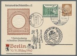 Deutsches Reich - 3. Reich: 1940, "Nationale Briefmarkenausstellung" Als Zusatzfrankatur Auf 3 Pfg. - Other & Unclassified