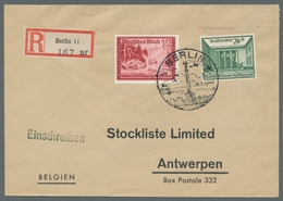 Deutsches Reich - 3. Reich: 1940, "Nationale Briefmarkenausstellung", Mit Zusatzfrankatur Auf R-Brie - Sonstige & Ohne Zuordnung