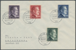 Deutsches Reich - 3. Reich: 1941-1942, Hitler, 1 Pf.- 80 Pf. Je Einzeln Auf 19 FDC's Mit Ersttagsstp - Andere & Zonder Classificatie