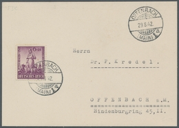 Deutsches Reich - 3. Reich: 1942, Henlein Auf Karte, Zwei Mal Ersttagsstpl. Offenbach Vom 29.8.42 - Sonstige & Ohne Zuordnung