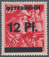 Deutsches Reich - 3. Reich: 1945, AUFDRUCKPROBE ZUR 2. WIENER AUSHILFSAUSGABE, Aufdruck "ÖSTERREICH - Other & Unclassified