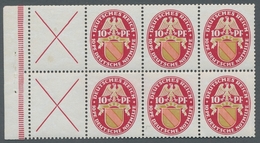 Deutsches Reich - Markenheftchenblätter: 1926, "10 Pfg. Nothilfe", Ungebrauchtes Heftchenblatt Mit R - Cuadernillos