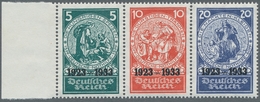 Deutsches Reich - Zusammendrucke: 1933, "5 Bis 20 Pfg. Nothilfe", Postfrischer Zusammendruck Aus Blo - Se-Tenant