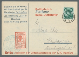 Deutsches Reich - Halbamtliche Flugmarken: 1933, Dela-Marke 30 Pfg. Rot Auf Sonder-Ausstellungkarte - Airmail & Zeppelin
