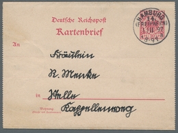 Deutsches Reich - Ganzsachen: 1897, "10 Pfg. Krone/Adler", Sechs Mit Ersttagsstempel 1. 11. 97 Entwe - Autres & Non Classés