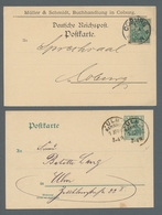 Deutsches Reich - Ganzsachen: 1902, "5 Pfg. Germania Ohne Wasserzeichen", GA Mit Ersttagsstempel ULM - Otros & Sin Clasificación