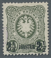 Deutsche Post In Der Türkei: 1884, Pfennig-Ausgabe 50 Pfg. Nachdruck Mit Aufdruck 2½ Piaster Und Pla - Turquie (bureaux)