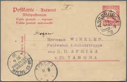 Deutsch-Ostafrika - Ganzsachen: 1906, 7 1/2 Heller Karmin Yacht, Antwortganzsache Mit Vollem Bedarfs - Afrique Orientale