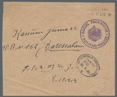 Deutsch-Ostafrika - Stempel: 1916 - MITTELLANDBAHN Bahnpost (30.5.16). PRIVATUMSCHLAG Der Postdirekt - Africa Orientale Tedesca