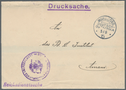 Deutsch-Ostafrika - Stempel: 1915 - MOROGORO (5.8.15). Provisorischer Drucksache-Umschlag (aus Engli - Afrique Orientale