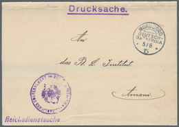 Deutsch-Ostafrika - Stempel: 1915 - MOROGORO (5.8.15). Provisorischer Drucksache-Umschlag (aus Engli - Africa Orientale Tedesca