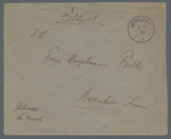 Deutsch-Ostafrika - Stempel: 1915 - MOSCHI (8.6.15). Feldpostbrief Aus Der Stabsmesse [Neu] Moschi Z - Afrique Orientale